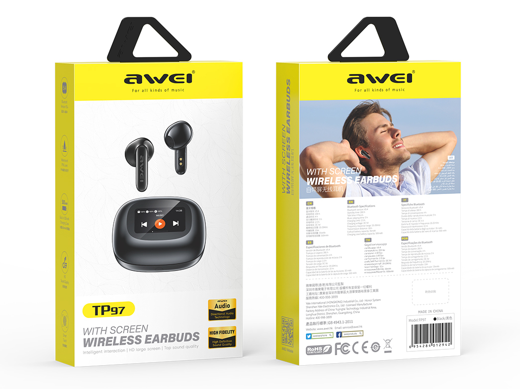 Внутриканальные беспроводные наушники AWEI TP97