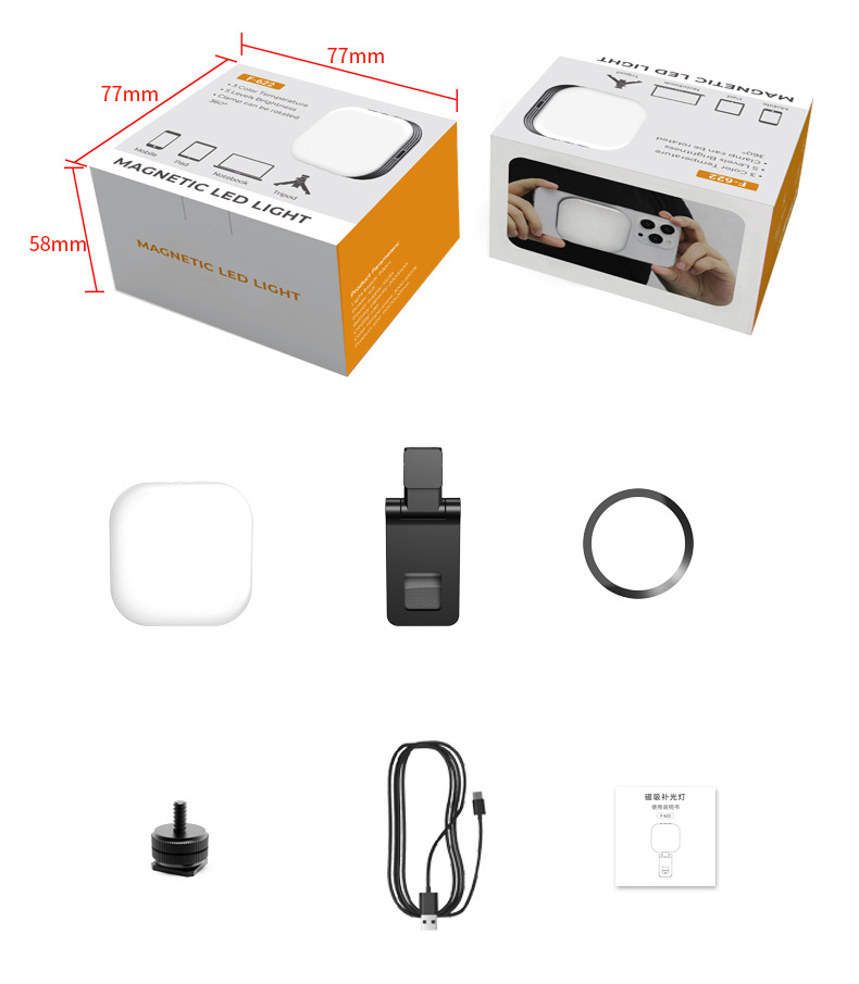LED подсветка (видеосвет) с магнитным креплением MagSafe для смартфонов F-622