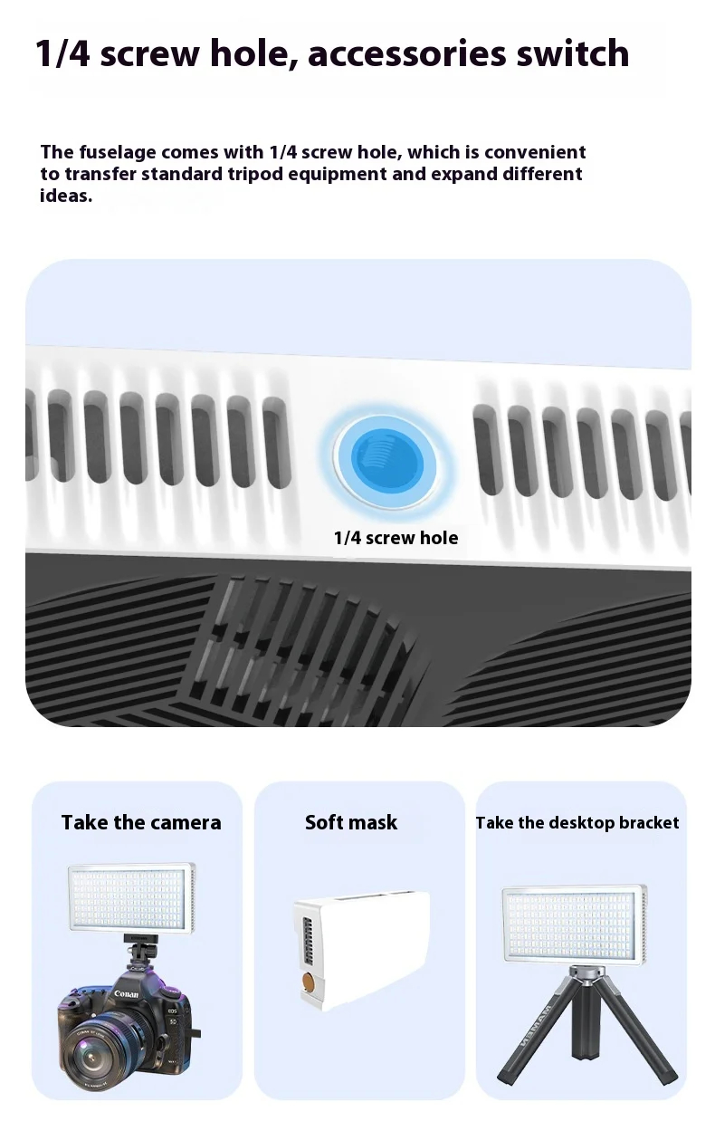 RGB видеосвет (лампа фото и видео) SL-PB40R для фотоаппаратов и смартфонов