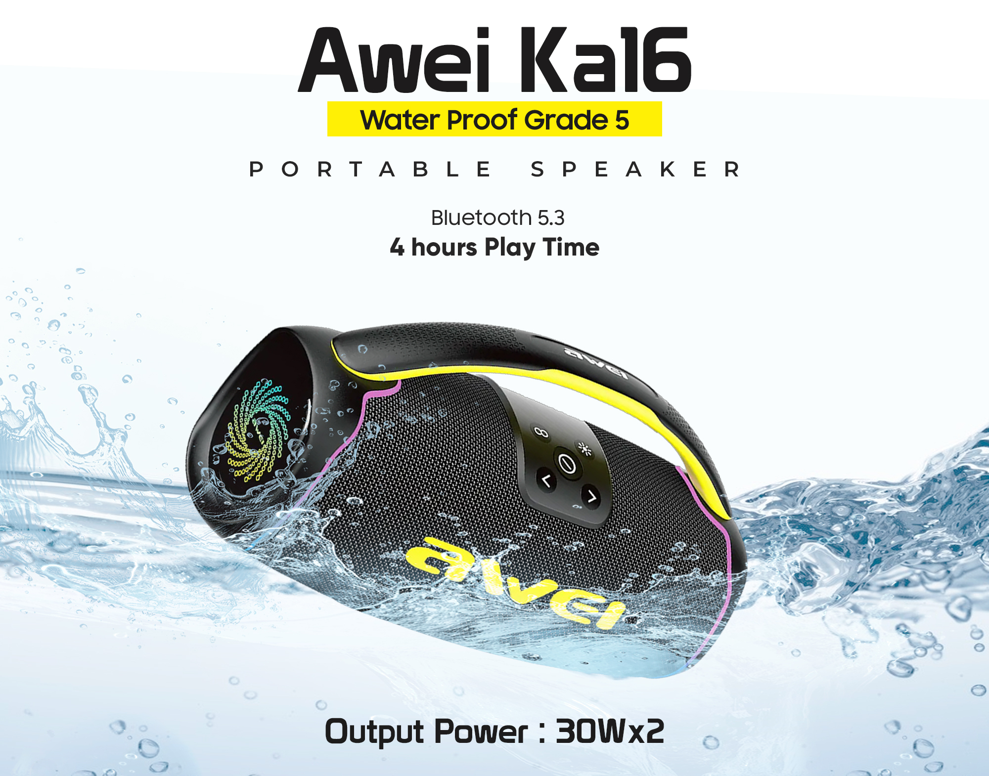 Портативная беспроводная колонка AWEI KA16 60W