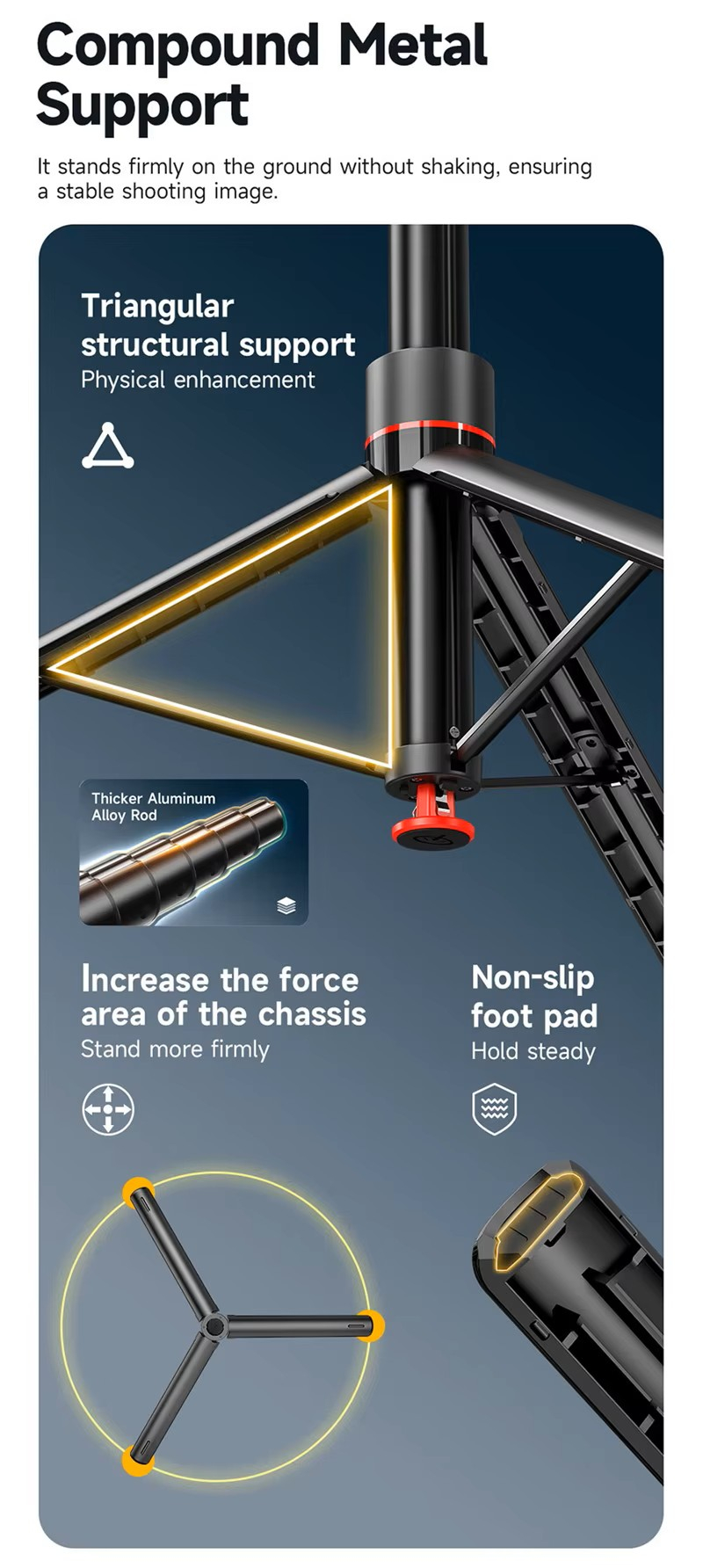 AI трипод с пультом ДУ (селфи-палка) TT07
