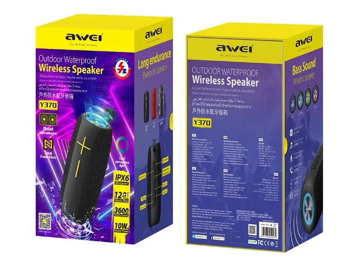 Портативная беспроводная колонка AWEI Y370 20W