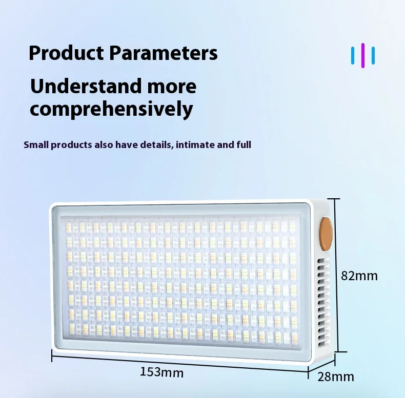 RGB видеосвет (лампа фото и видео) SL-PB40R для фотоаппаратов и смартфонов