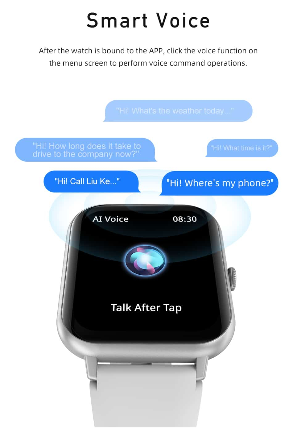 Смарт-часы (Умные часы) 1,83" TFT AWEI H25