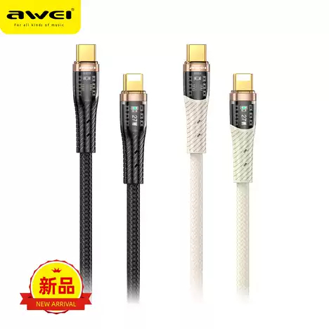 Кабель для смартфона AWEI CL‑229i (Type-C → Lightning; 1,2 метра)