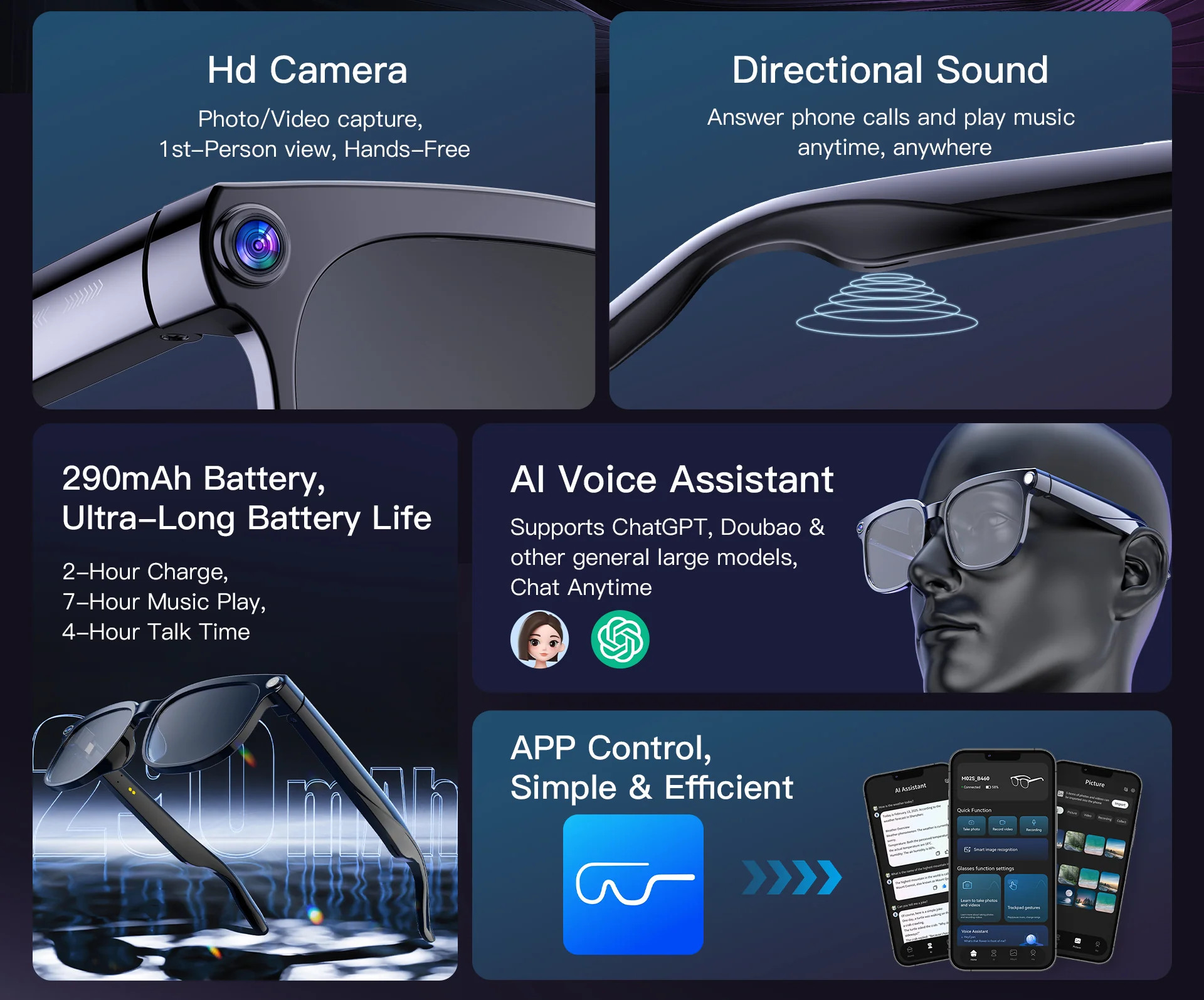 Умные очки PEJE M02S AI Glasses