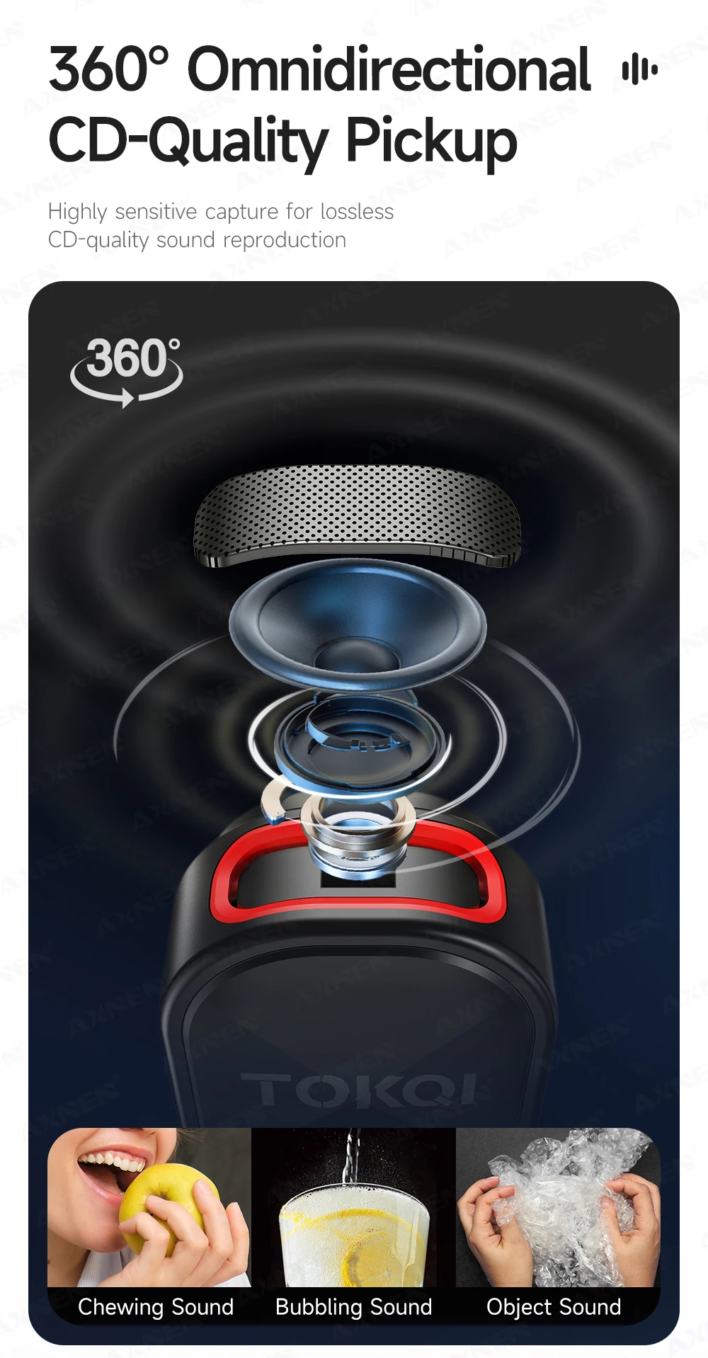 Беспроводной петличный микрофон TOKQI H01