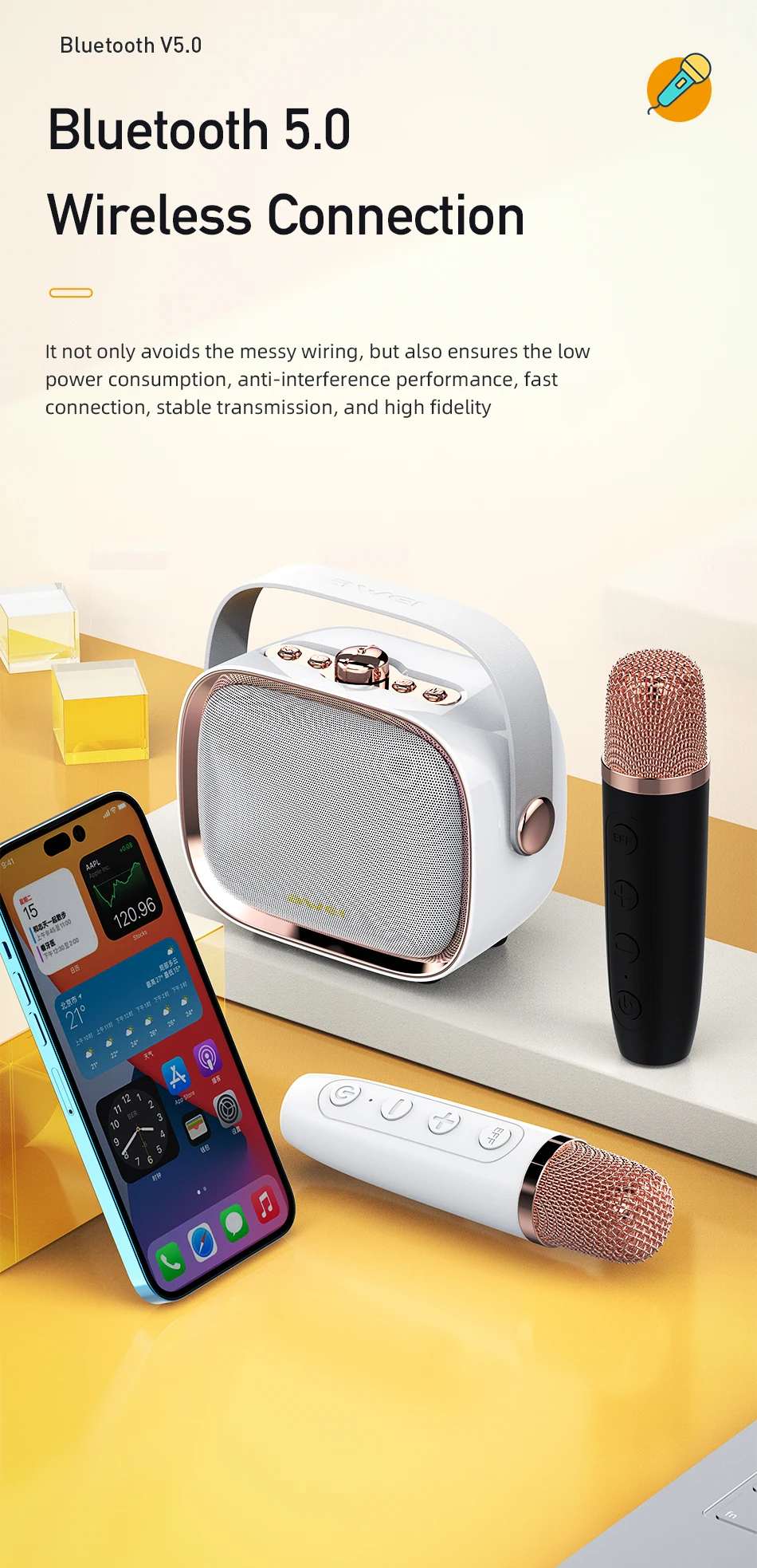 Портативная беспроводная колонка AWEI Y889 10W