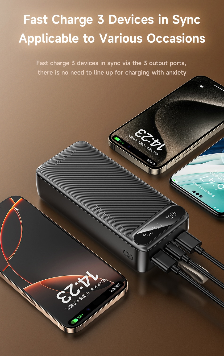 Внешний аккумулятор (Power Bank) AWEI PA-12 30000 мАч