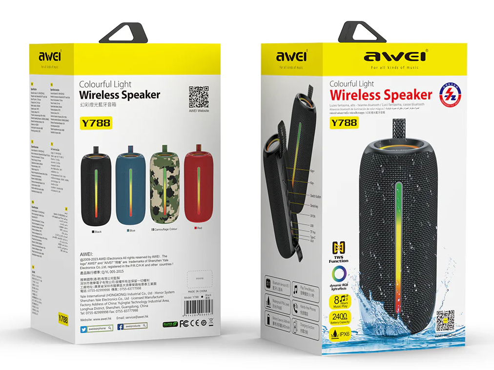 Портативная беспроводная колонка AWEI Y788 20W