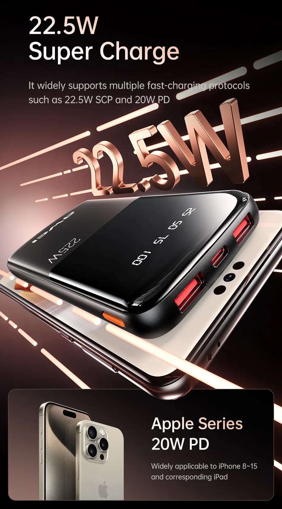 Внешний аккумулятор (Power Bank) AWEI P10K 10000 мАч