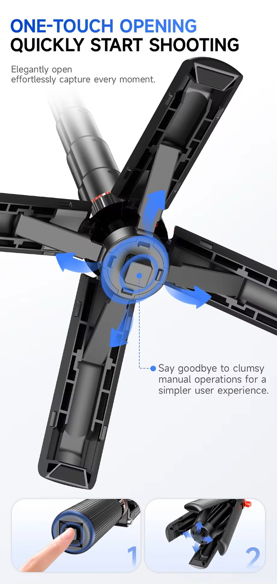Трипод с пультом ДУ (селфи-палка) F07 mini