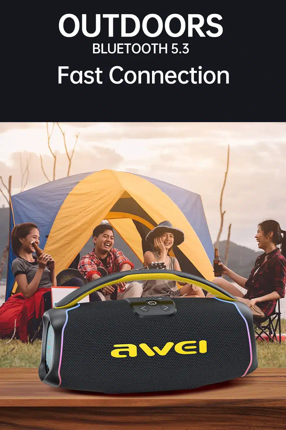 Портативная беспроводная колонка AWEI KA16 60W