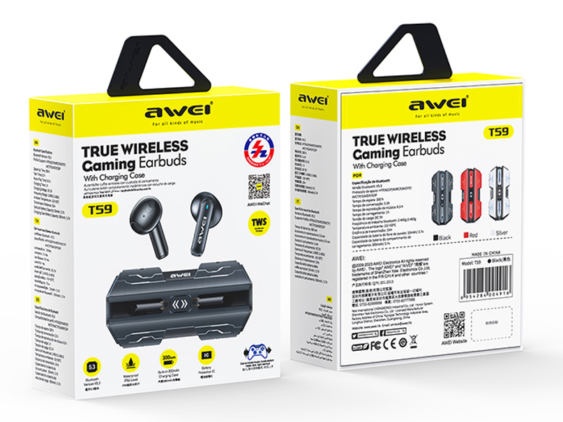 Внутриканальные беспроводные наушники AWEI T59