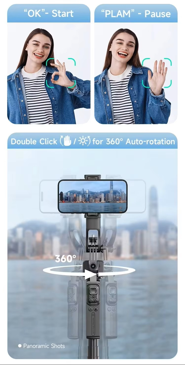 AI трипод с пультом ДУ (селфи-палка) C17
