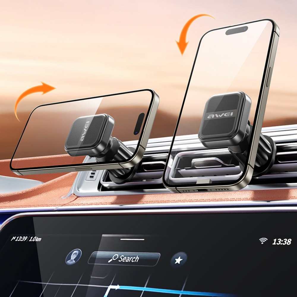 Автомобильный магнитный держатель для смартфона AWEI X52