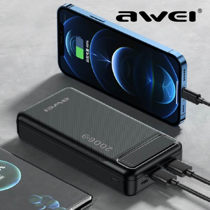 Внешний аккумулятор (Power Bank) AWEI P6K 20000 мАч