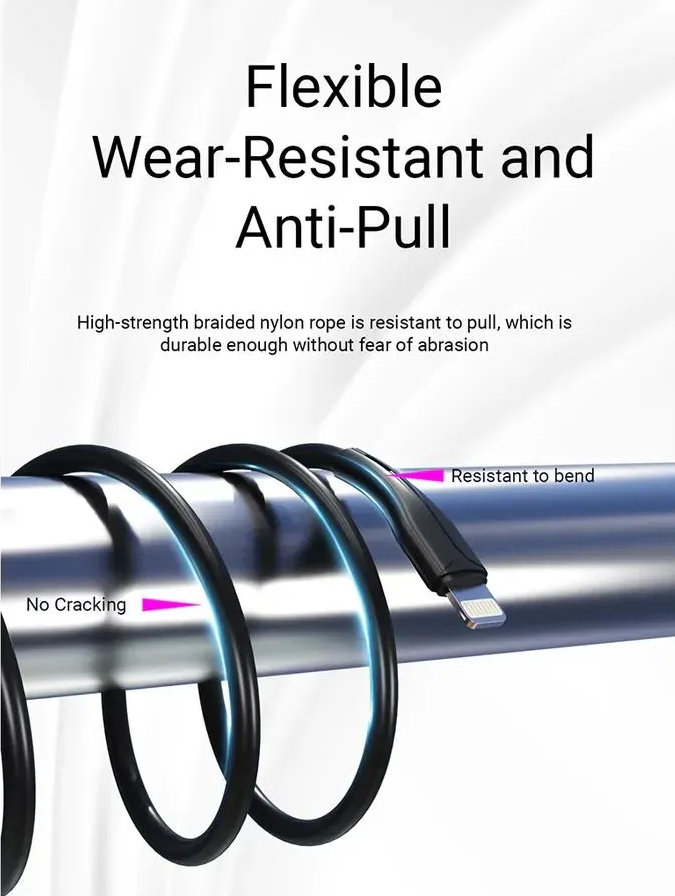 Кабель для смартфона AWEI CL‑223L (USB → Lightning; 1 метр)