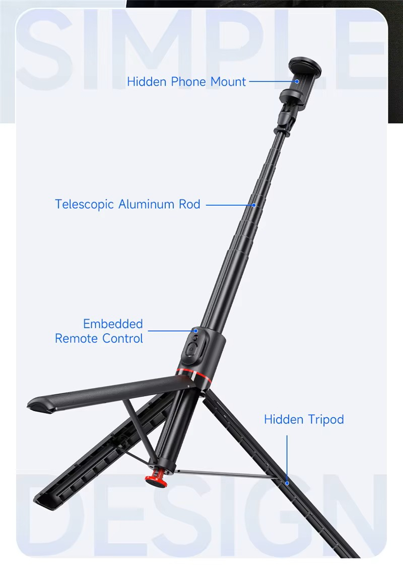 Трипод с пультом ДУ (селфи-палка) TT01