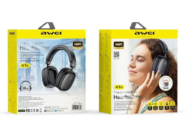 Полноразмерные беспроводные наушники AWEI AT6