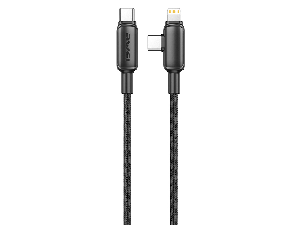 Кабель для смартфона AWEI CL‑180 (Type-C → Lightning + Type-C; 1 метр)