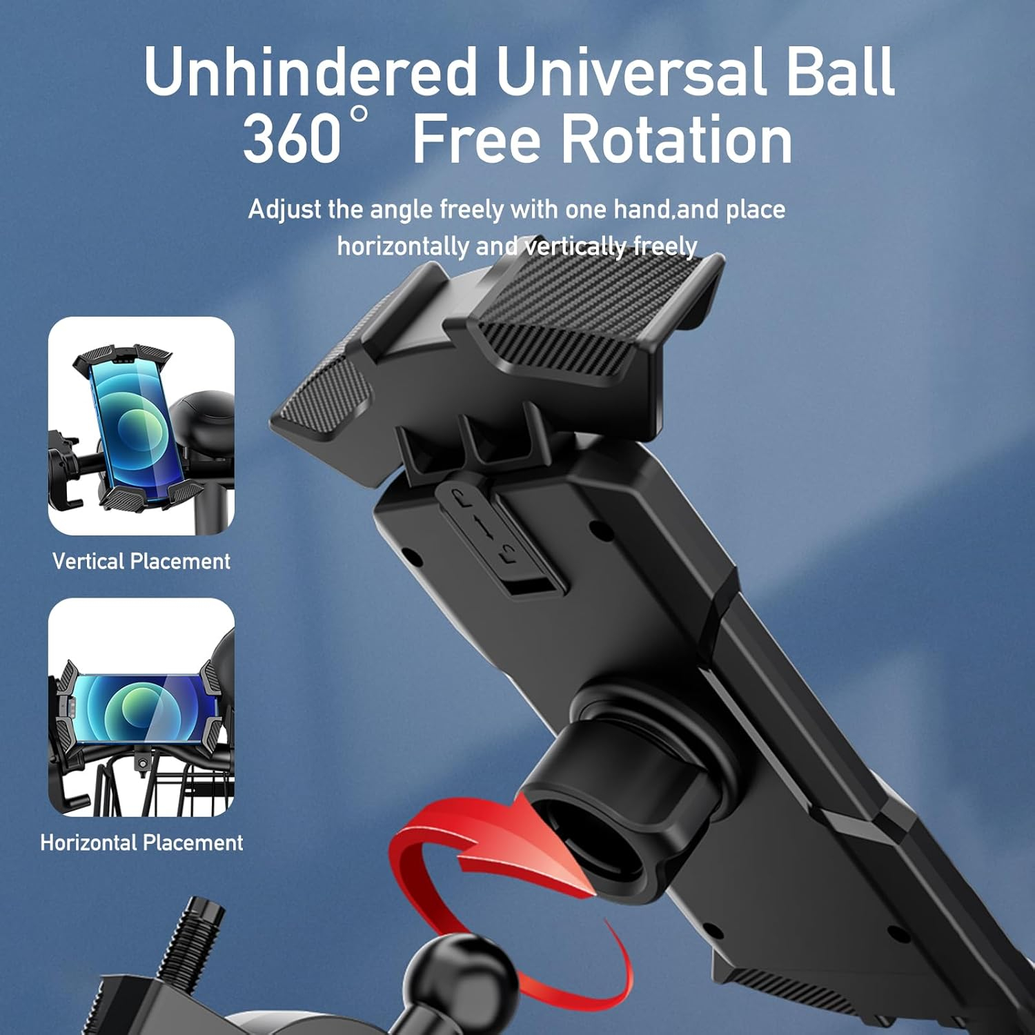 Велосипедный, мотоциклетный, самокатный держатель для смартфона AWEI X47