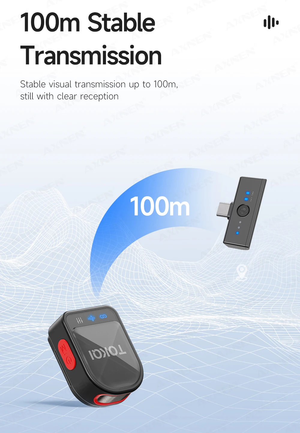Беспроводной петличный микрофон TOKQI H01