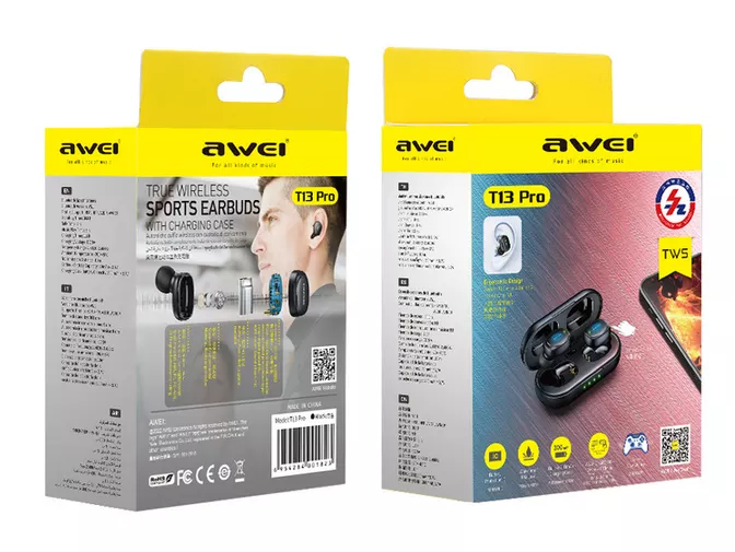 Внутриканальные беспроводные наушники AWEI T13 PRO