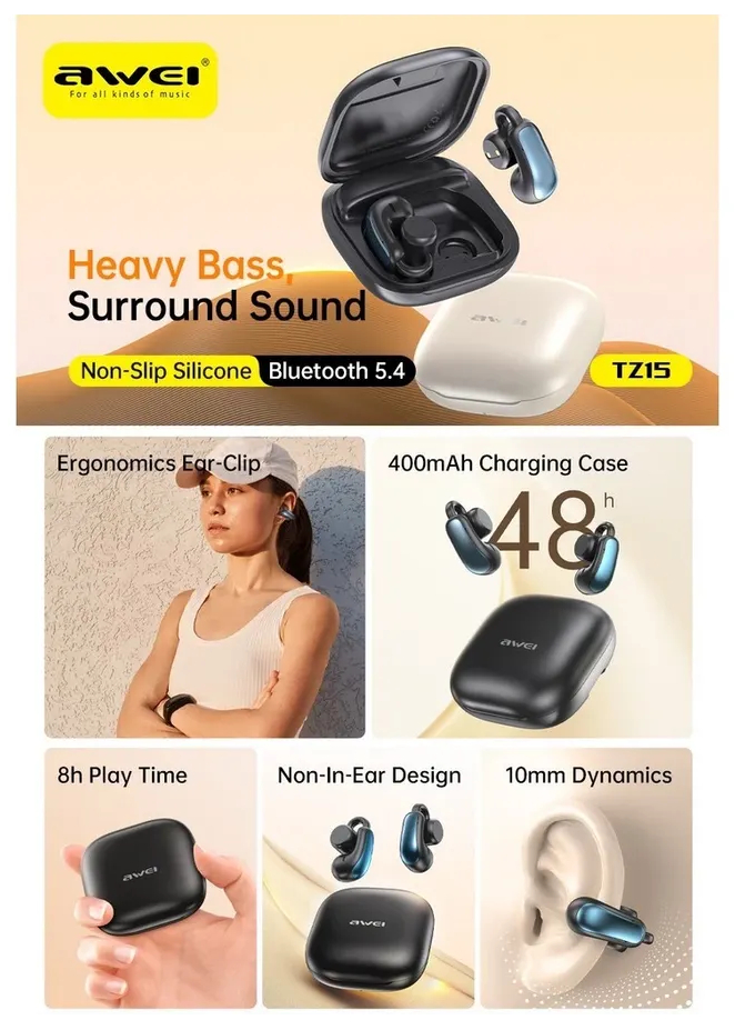 Беспроводные наушники AWEI TZ15