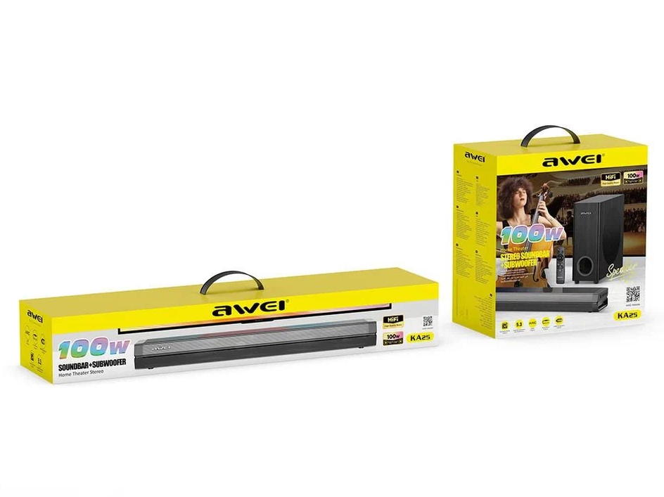 Домашний саундбар с сабвуфером AWEI KA25 100W