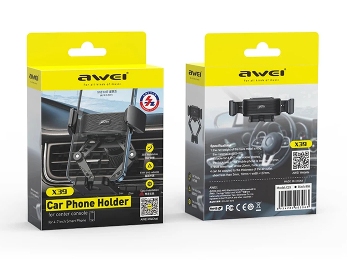 Автомобильный держатель для смартфона AWEI X39