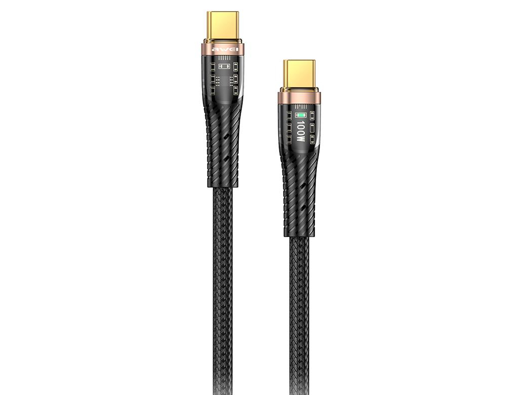Кабель для смартфона AWEI CL‑229C (Type-C → Type-C; 1,2 метра)