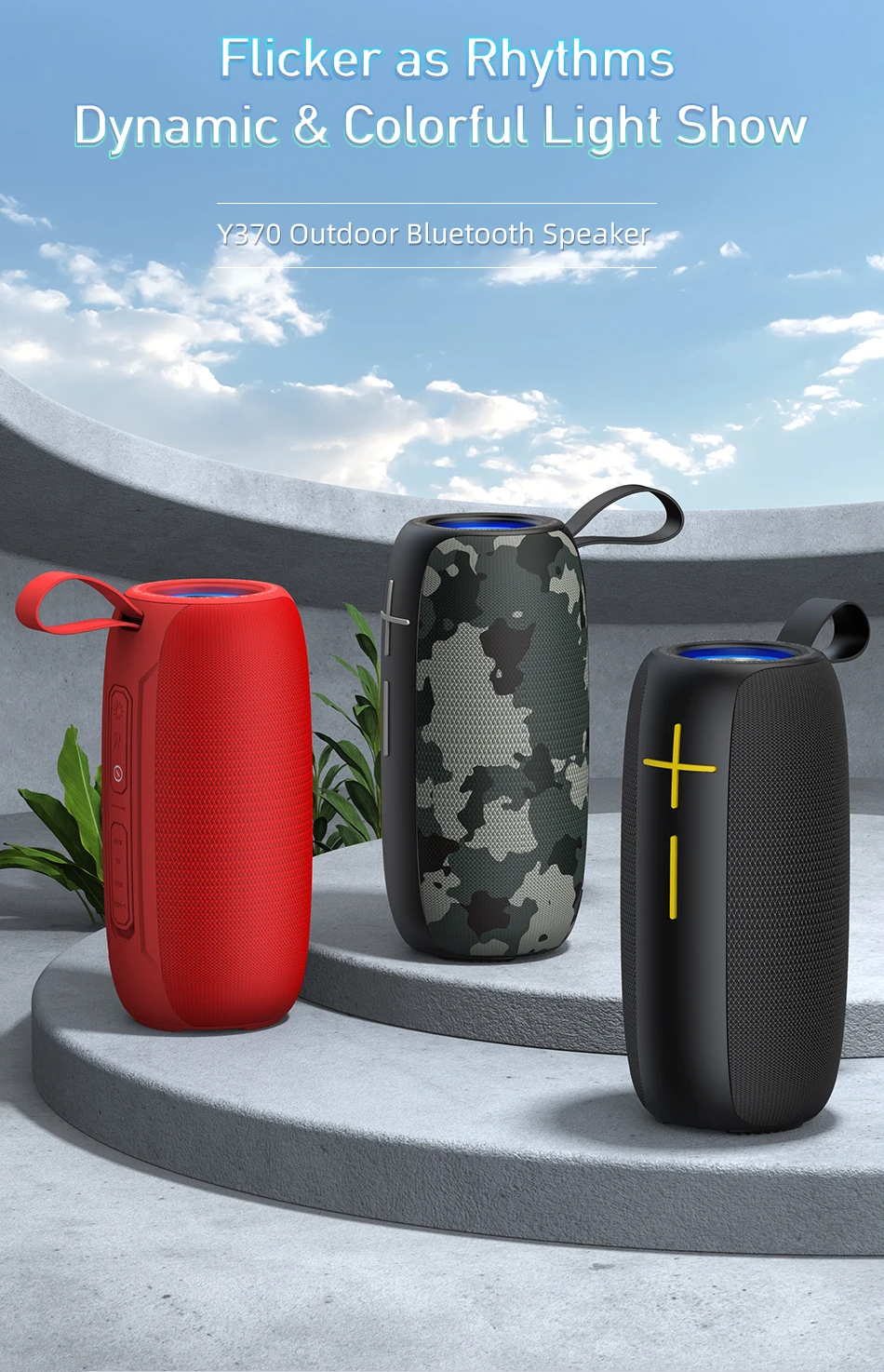 Портативная беспроводная колонка AWEI Y370 20W
