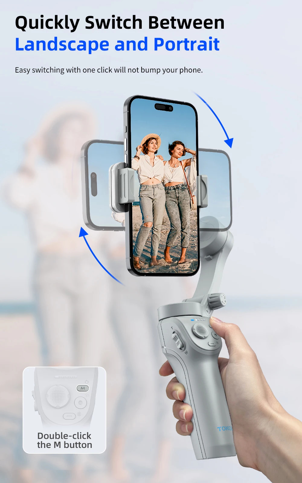 Универсальный 3-осевой карданный стабилизатор TOKQI M01