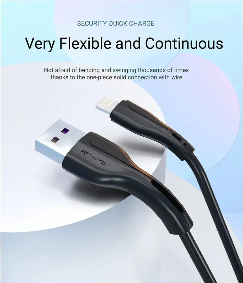 Кабель для смартфона AWEI CL‑223L (USB → Lightning; 1 метр)