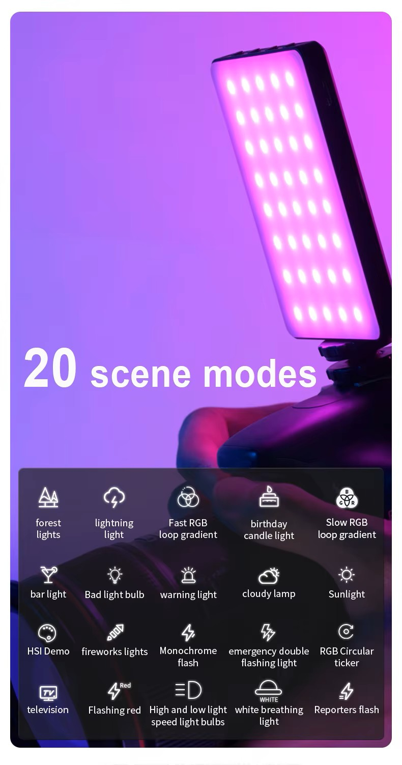 Световая панель (лампа) для фотоаппаратов и смартфонов M16 RGB