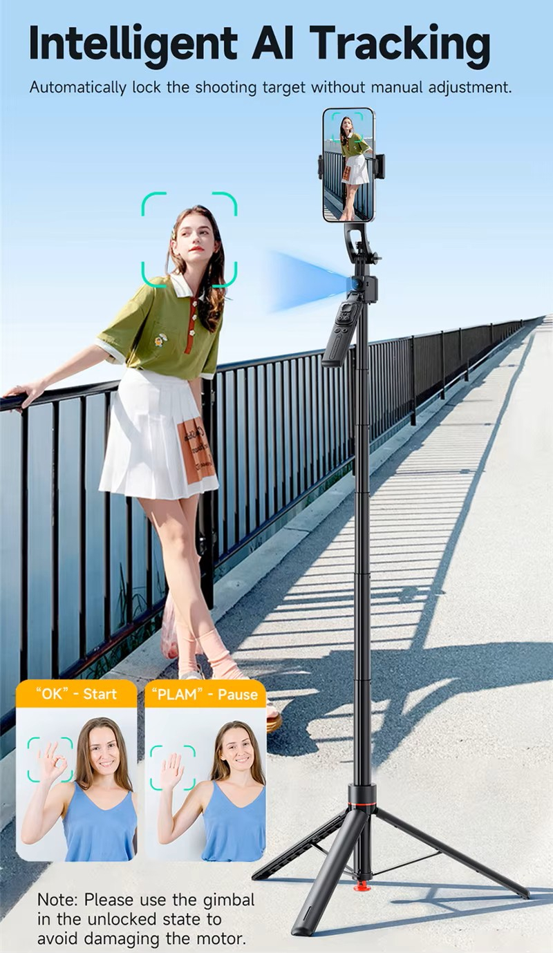 AI трипод с пультом ДУ (селфи-палка) TT07