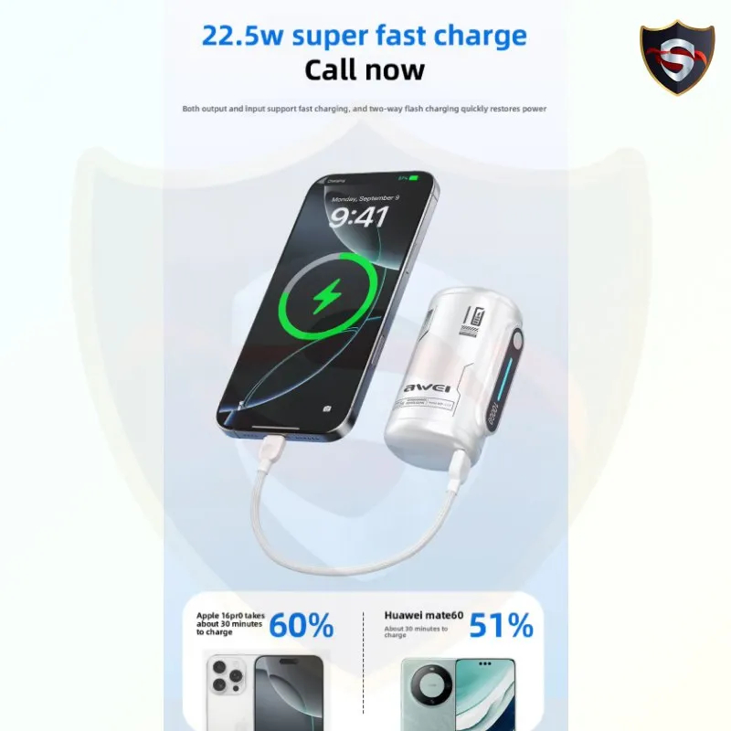 Внешний аккумулятор (Power Bank) AWEI WP-117 10000 мАч