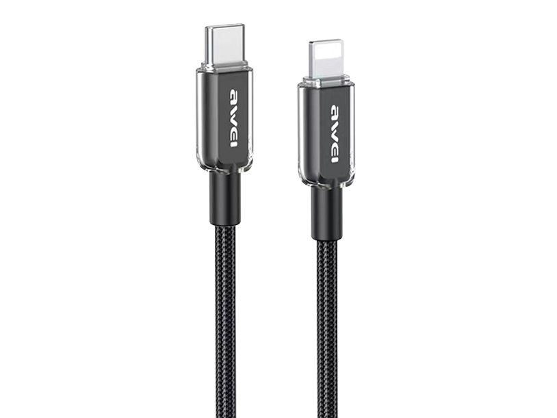 Кабель для смартфона AWEI CL‑148L (Type-C → Lightning; 1 метр)