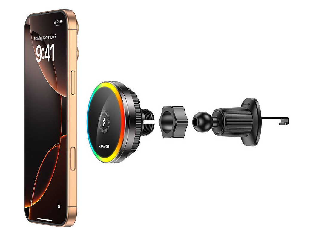 Автомобильный магнитный держатель + зарядное устройство для смартфона AWEI X78