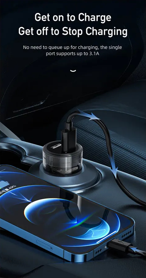 Автомобильное зарядное устройство AWEI C-833 (15W)