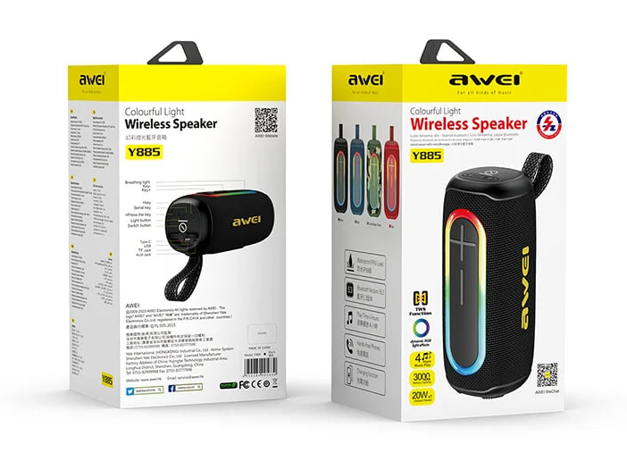 Портативная беспроводная колонка AWEI Y885 20W