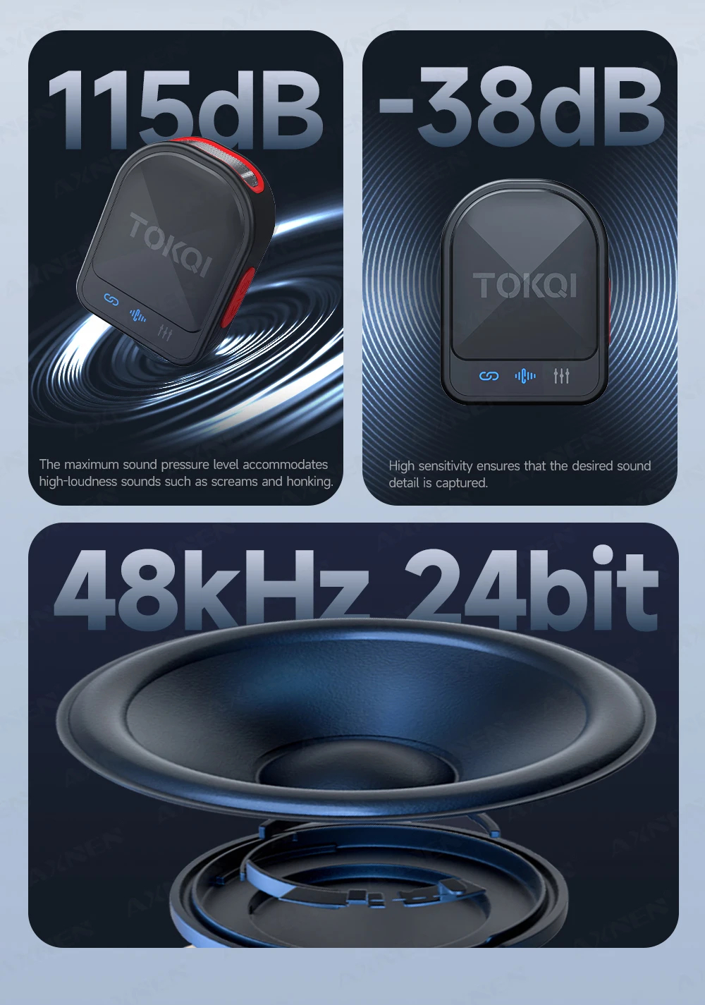 Беспроводной петличный микрофон TOKQI H01