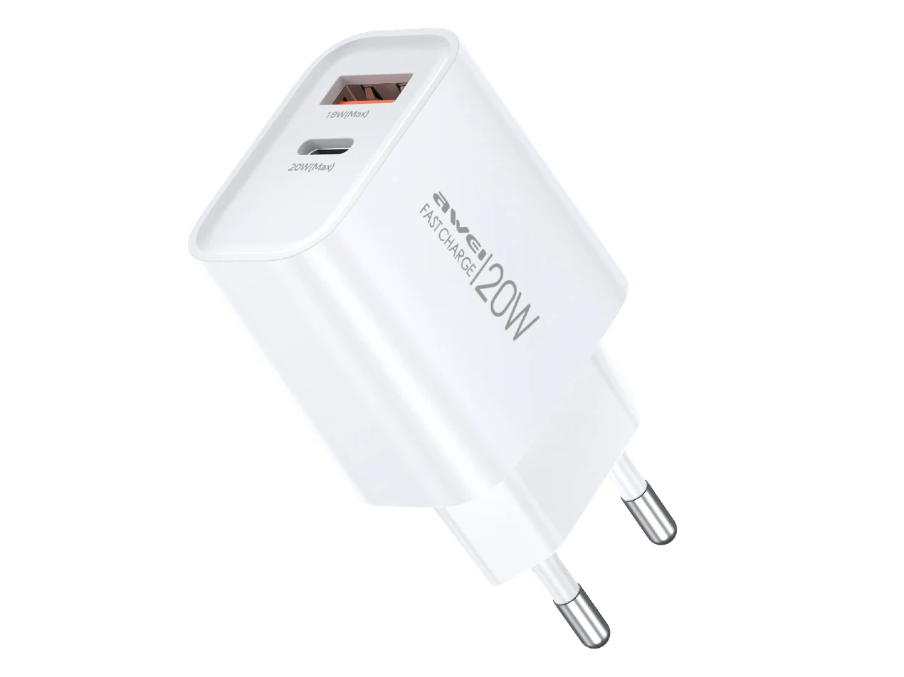 Зарядное устройство для смартфонов, планшетов, наушников AWEI PD60 (20 W)