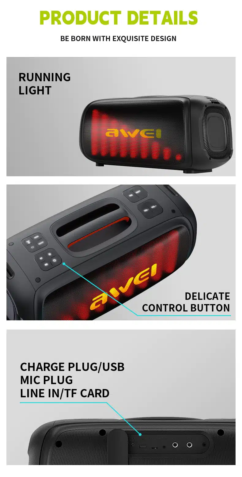 Портативная беспроводная колонка AWEI KA29 60W