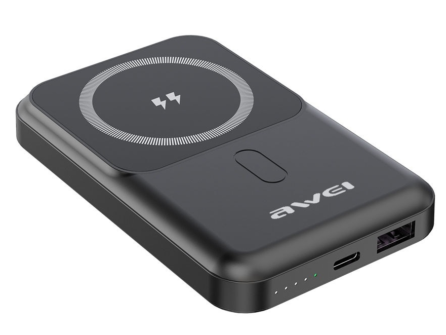 Магнитный беспроводной внешний аккумулятор (Power Bank) AWEI P139K
