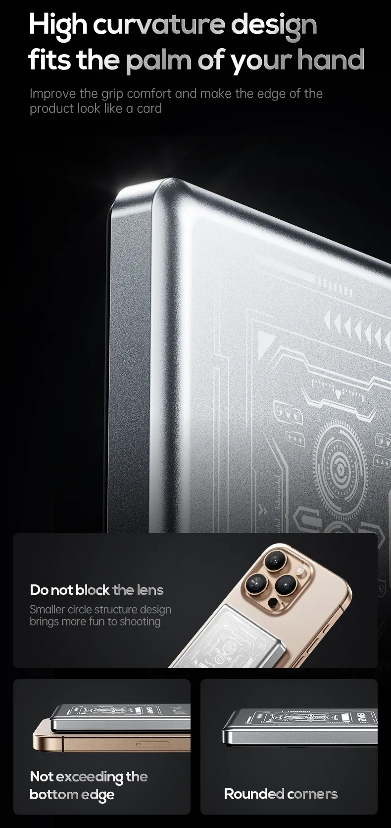 Магнитный беспроводной внешний аккумулятор (Power Bank) AWEI PA-31 10000 мАч