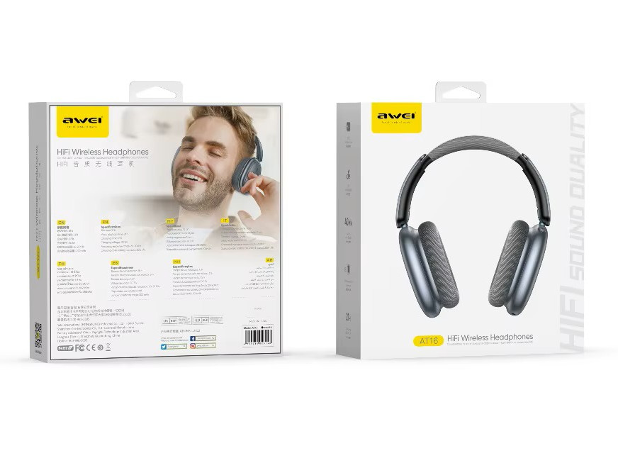 Полноразмерные беспроводные наушники AWEI AT16 HiFi