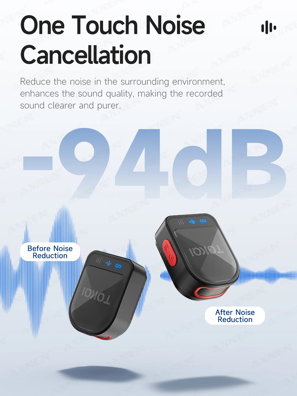 Беспроводной петличный микрофон TOKQI H01