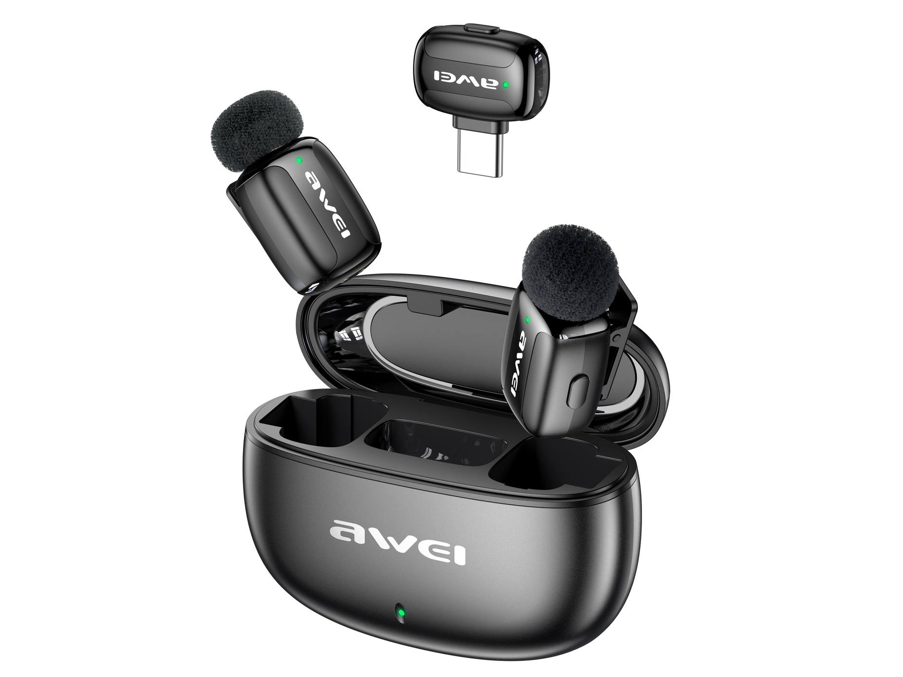 Беспроводной петличный микрофон AWEI MK5